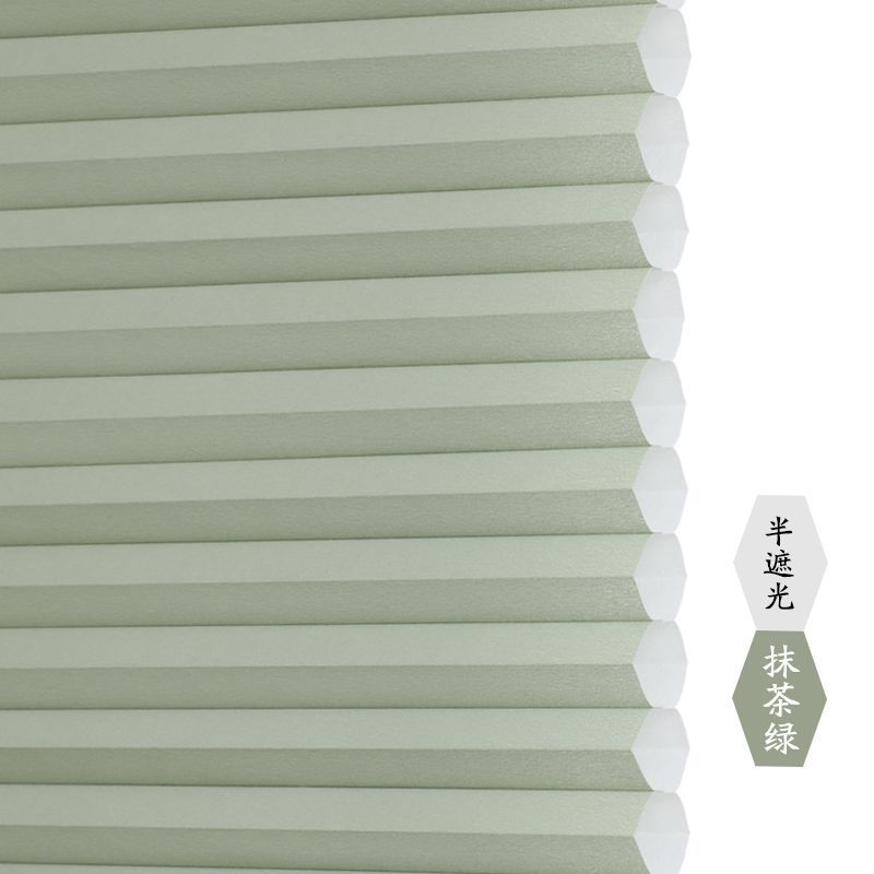 免打孔百叶窗帘内倒内开窗帘厨房卫生间防水蜂巢帘遮光隔热风琴帘|undefined