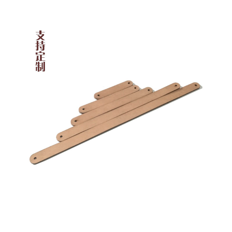 打孔原色植鞣皮木头配件皮条皮带条皮拉手皮手提带装饰