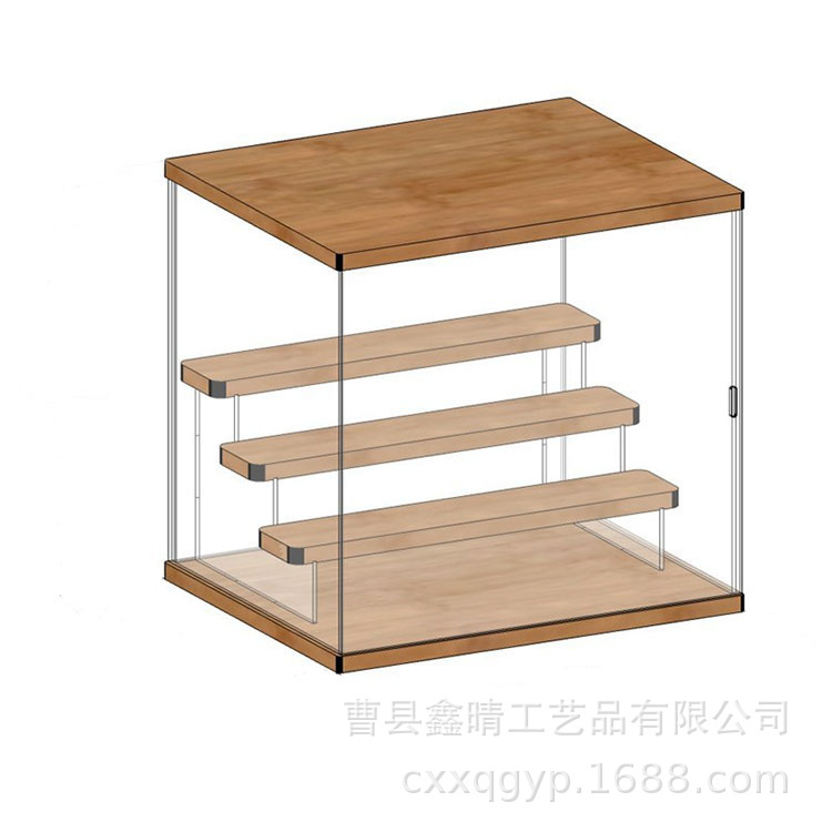 En stock caja ciega de almacenamiento soporte de exhibición burbuja caja de presentación de acrílico mate caja de almacenamiento de muñeca de jazmín transparente hecha a mano