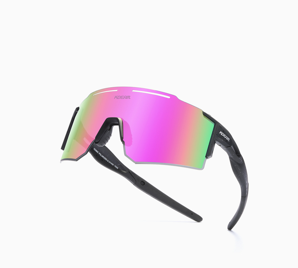 Sports Color Block Tac Special-shaped Mirror Frameless Sports Sunglasses display picture 1