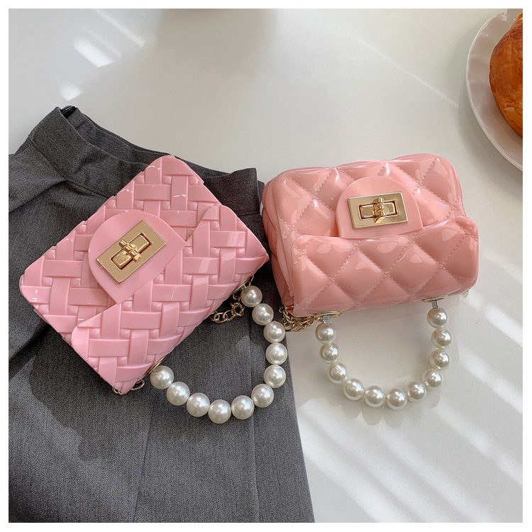 Fashion Candy Color Pearl Handle Mini Messenge Bag display picture 48