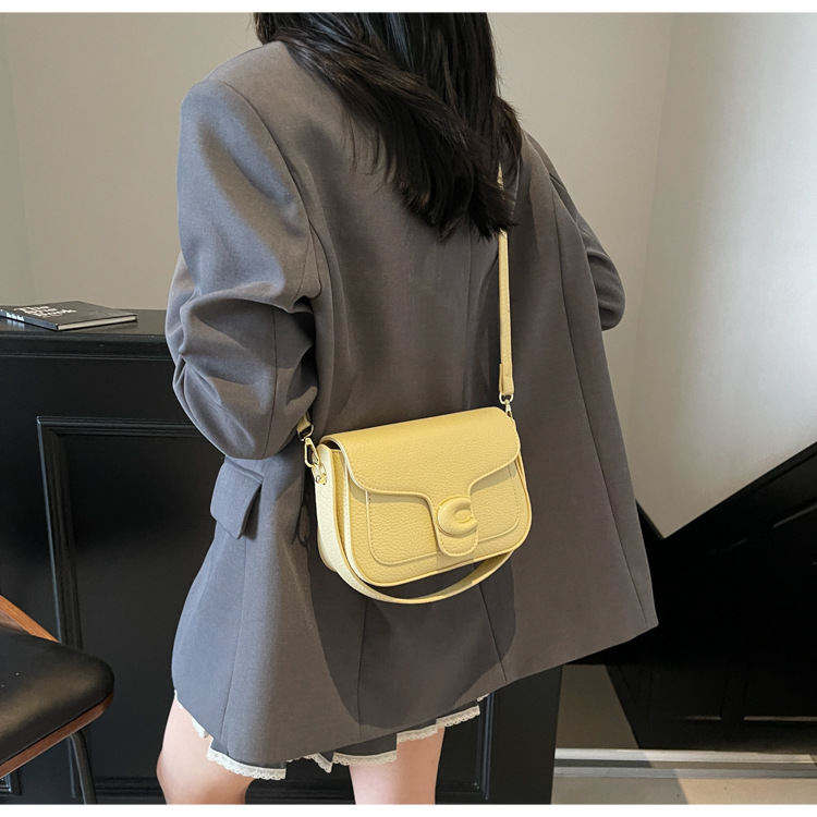 Korean niche fashion handbag for women 2025 new style simple solid color casual small square bag with a sense of high-end crossbody undefined