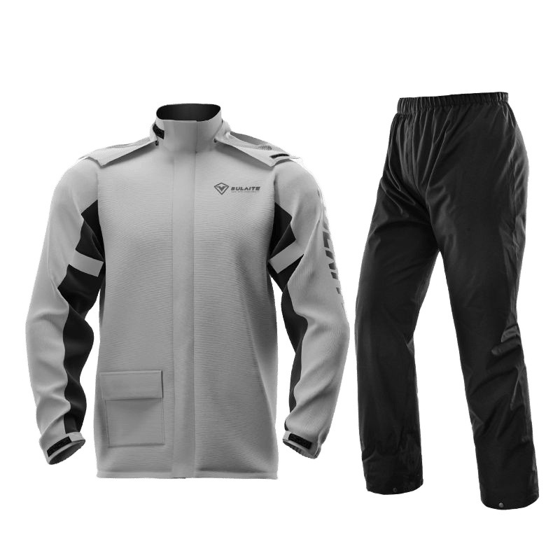 Chubasquero de motocicleta, traje de ciclismo, coche eléctrico, pantalones de lluvia, comida para llevar dividida, cuerpo completo, anti-lluvia, tiras reflectantes para hombres, comercio exterior