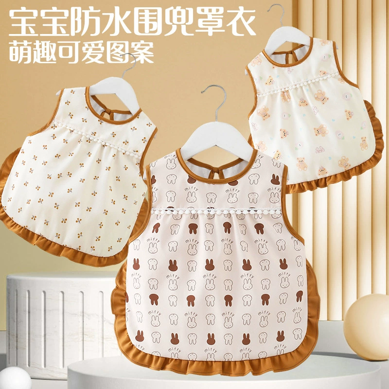 Детские нагрудники для кормления водонепроницаемые и грязеотталкивающие, безрукавные, тонкие комбинезоны для осени и зимы, для детей, младенцев, мальчиков и девочек.