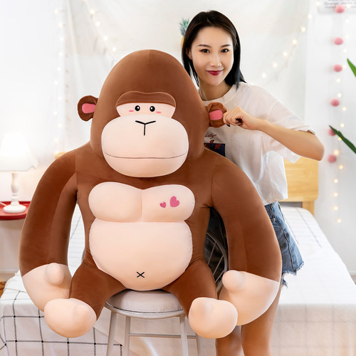 New gorilla doll plush toy King Kong gorilla doll wedding grabber doll gift manufacturer wholesale