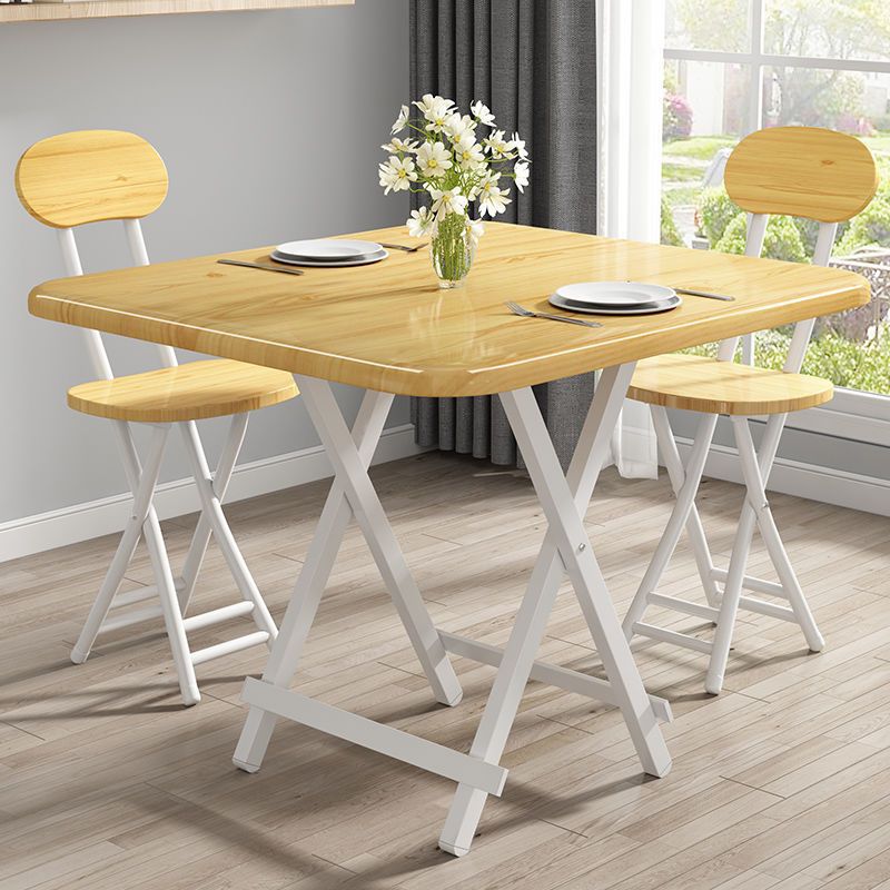 Mesa plegable mesa de comedor para el hogar mesa de comedor de apartamento pequeño simple plegable combinación de mesa y silla de comedor mesa pequeña portátil fábrica de dormitorios