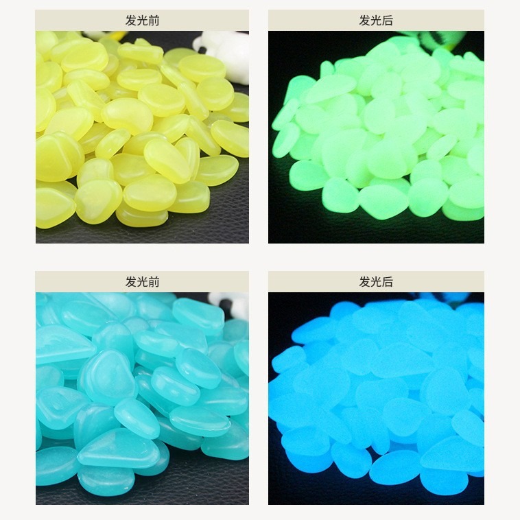 Explosiva villa jardinería en macetas paisajismo guijarros resina de color piedra fluorescente piedra luminosa artificial piedra luminosa