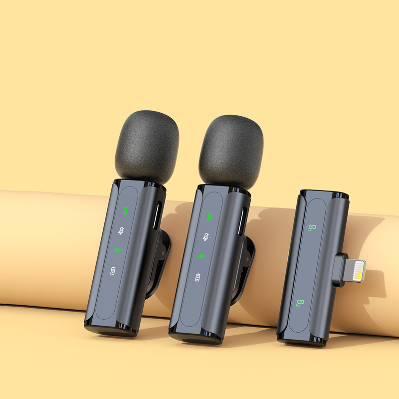 クロスボーダー専用ワイヤレスラベリアマイク、携帯電話・パソコン用ライブ配信・ビデオ撮影、ミニスマートノイズキャンセリング、マグネット式|undefined
