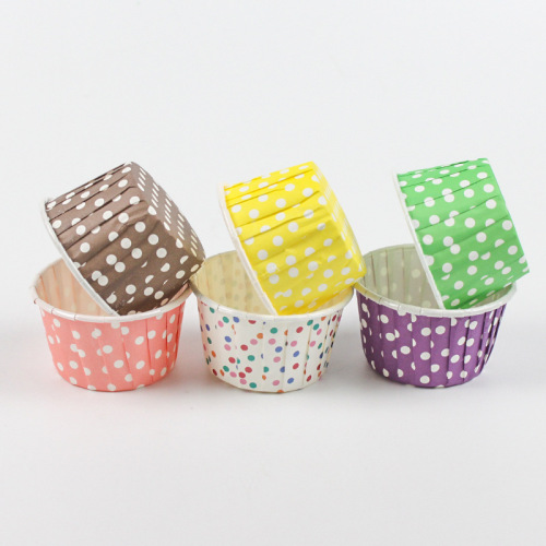 Small size 5039 rolled cup cake coated paper cup high temperature rolled edge paper cup muffin cup high temperature baking cup 100 pieces
