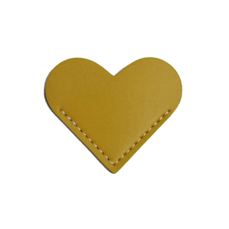 Los fabricantes suministran un gran número de en stock cuero amor notas adhesivas marcador regalo para amigos amor forma marcador pegatinas