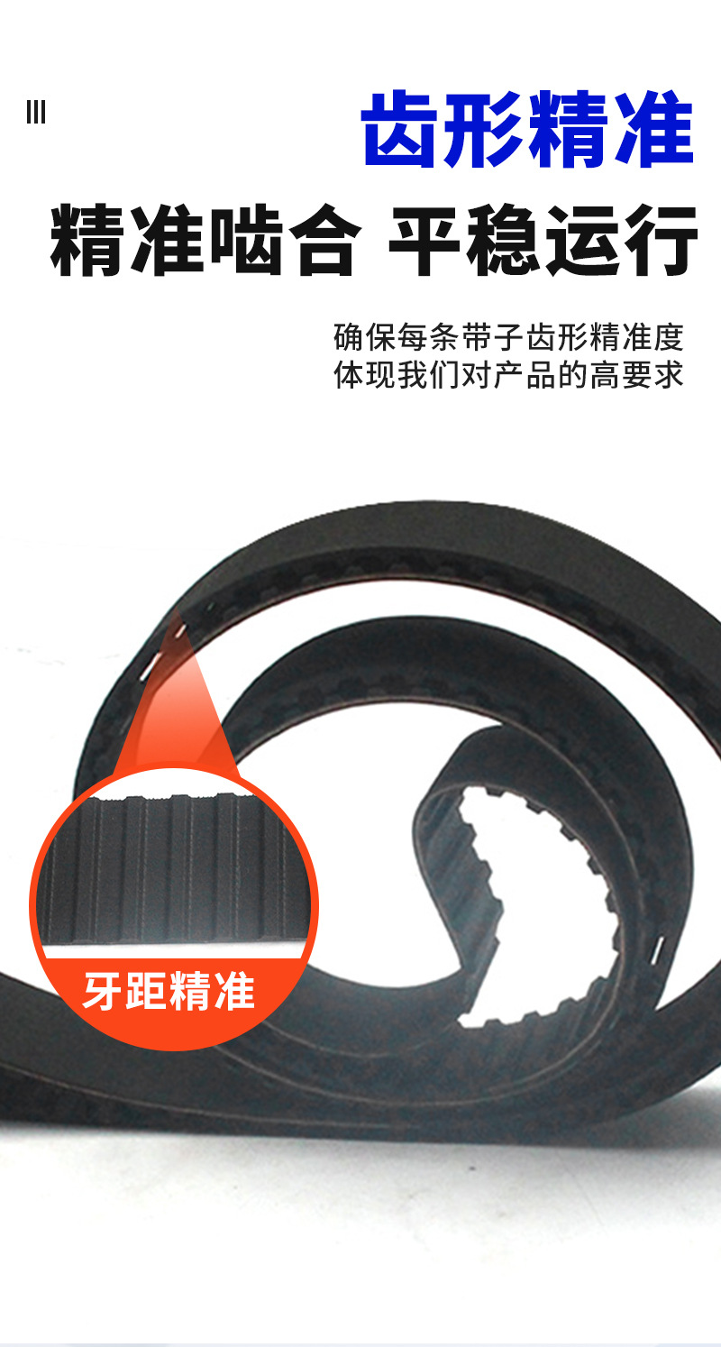 Timing Belts Customized 1130H Type Industrial Transmission Belts Rubber Polyurethane Timing Belts for Mechanical Equipment