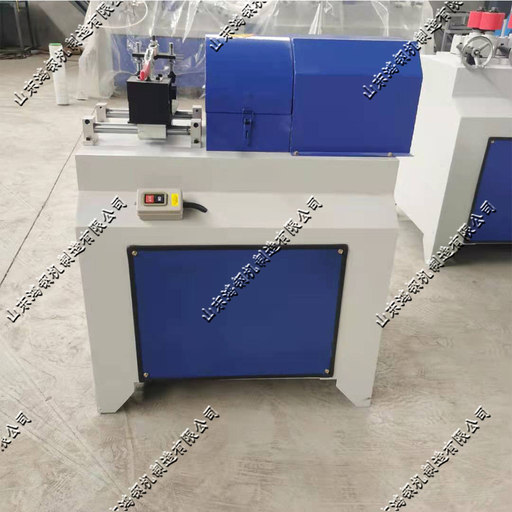 木工锹把杆倒圆机 圆木棒端头削尖机 全自动进料木棒削尖设备