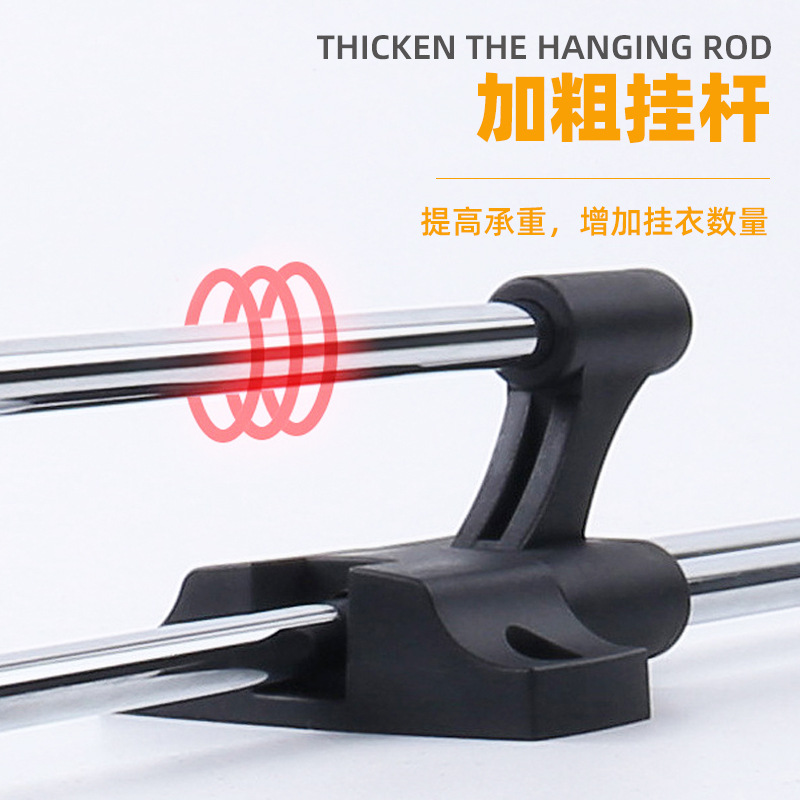 Ropa retráctil montado en la parte superior del Gabinete poste de ropa vertical montado en la parte superior carril de ropa percha retráctil ropa simple percha ropa polo