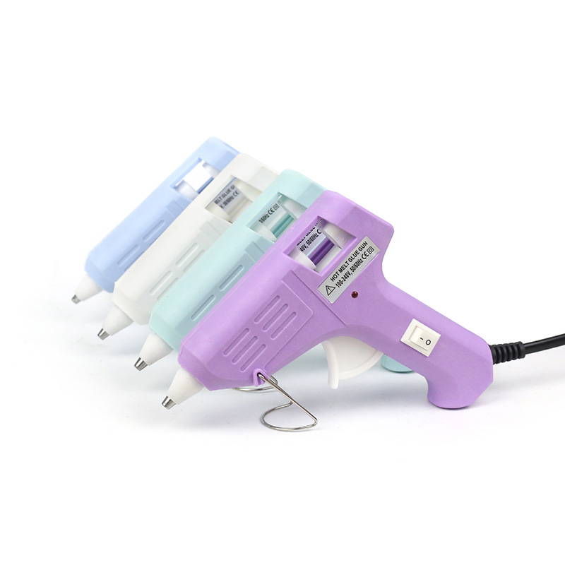 家用儿童热熔胶枪马卡龙色手工DIY小胶枪多色胶枪用于0.7胶棒