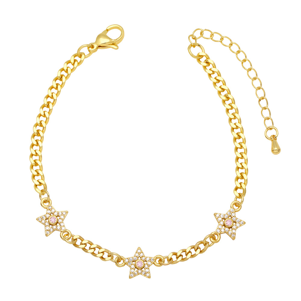 Fashion Copper XINGX Bracelet Daily Splicing Zircon Copper Bracelets