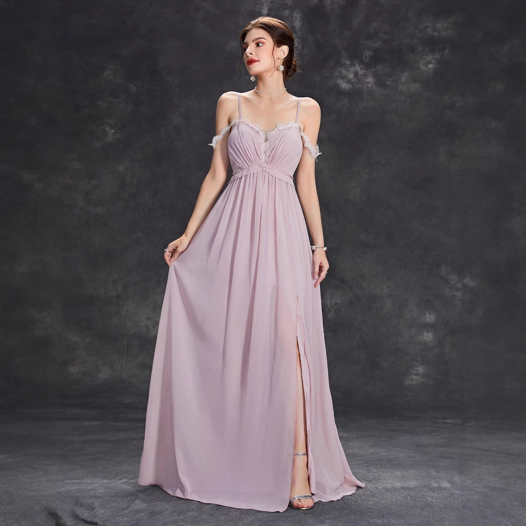 Amazon sling vestido de noche elegante temperamento vestido de baile vestido de fiesta de cumpleaños vestido de fiesta anual vestido de noche