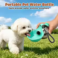 Productos de mascotas transfronterizos para gatos y perros hervidor de acero inoxidable al aire libre reflujo plegable bebida portátil de gran capacidad