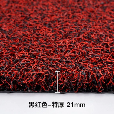 Avtomobil döşəmə paspasları, Car Home Entrance Door Non-Slip - black-and-red-extra-thick-encryption-20mm-4060cm