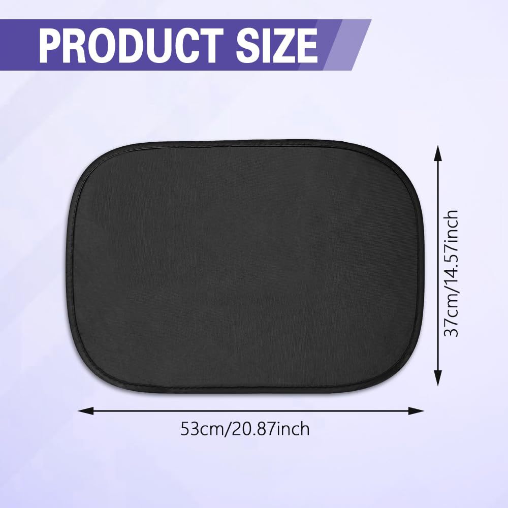 New PVC mesh electrostatic sunshade for side windows, full-glazed anti-glare adhesive car sunshade