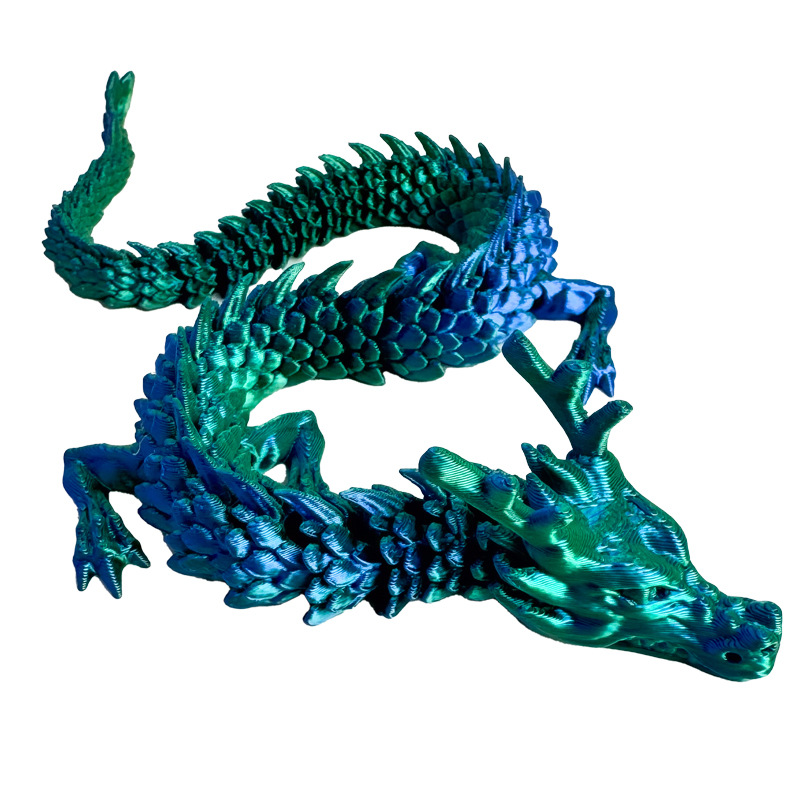 3D 인쇄 중국어 드래곤 SHENLONG 공예 장식품 손으로 만든 이동식 공동 드래곤 장난감 국경 제조 업체 도매 사용자 정의