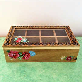 相思木复古古玩盒分格咖啡茶包收纳整理盒收藏品盒木盒饰品礼品盒