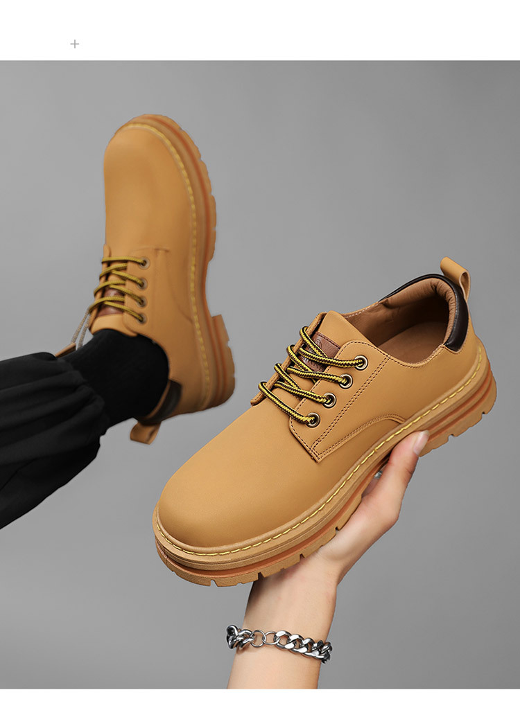 2023 Frühjahr Neue atmungsaktive Martin-Stiefel für Männer, gute Qualität, langlebige Arbeitsschuhe, trendige Low-Top-Martin-Schuhe_voghion.com