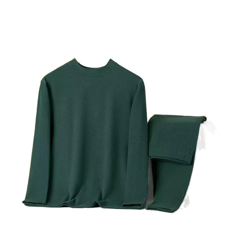 Source fabricante top camiseta larga otoño e invierno para hombres T delgado de doble cara de terciopelo alemán caliente cuello redondo camisa de fondo ropa interior térmica