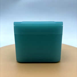 新款双层300g膏霜瓶水杨酸棉片方形罐子分装瓶PP四方翻盖护肤包材