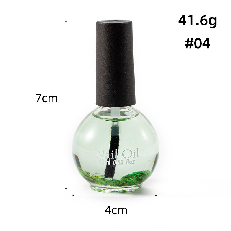 Concubina de uñas aceite de Nutrición de flores secas 15ML Cuidado del borde de las uñas Aceite hidratante anti-púas aceite de Nutrición de flores secas