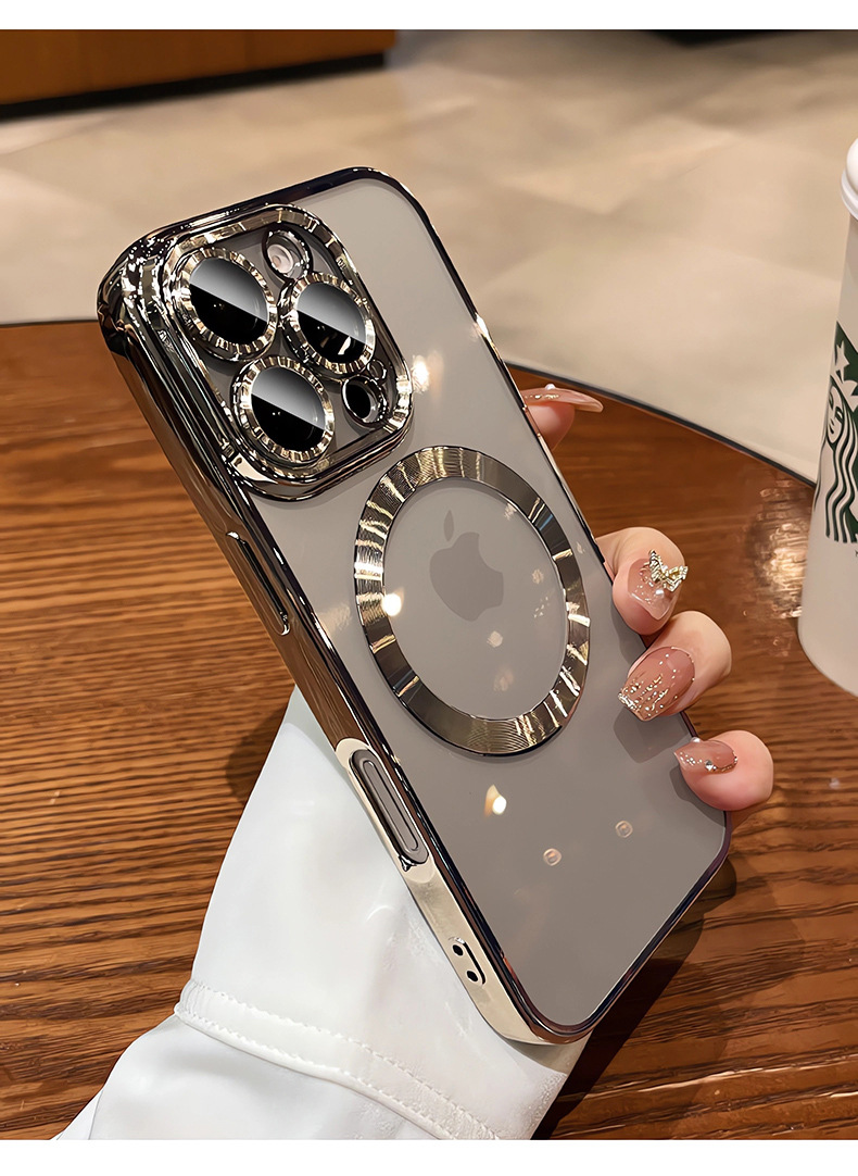 Gris de titanio-atracción magnética con película de lente akn