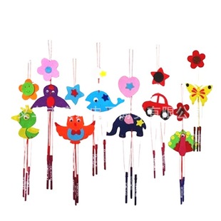 8 children EVA wind chime material bag DIY handmade ornaments cute cartoon wind chime small gift gift