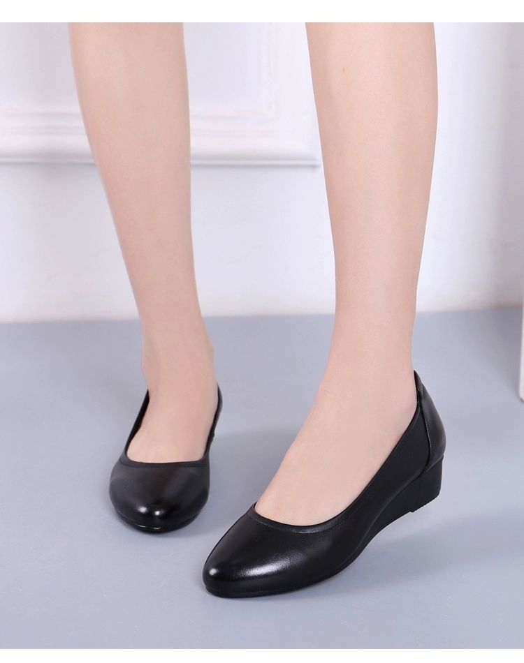 Damen Loafer Kunstleder Square Toe Hochzeit Casual Schuhe_voghion.com