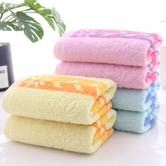 Cotton towel octagonal flower bow comfortable breathable face towel creative welfare advertising gift towel wholesale