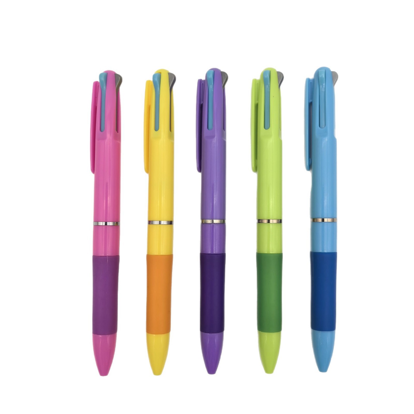 Nuevo bolígrafo multicolor creativo de plástico tricolor en un bolígrafo publicitario simple color 3 colores bolígrafo al por mayor