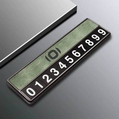 Suitable for Changan Qiyuan A07 Nömrəli dayanma kartı - qiyuan-d-type-parking-sign-green-comes-with-5-sets-of-number-plates