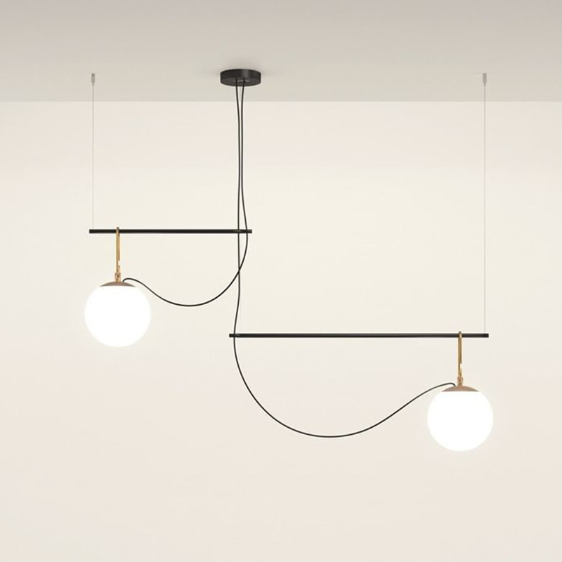 Cafetería mágica diseñador de lámpara de habitación posmoderna de diseño creativo frijoles de café nórdico personalidad sala de modelo colgante