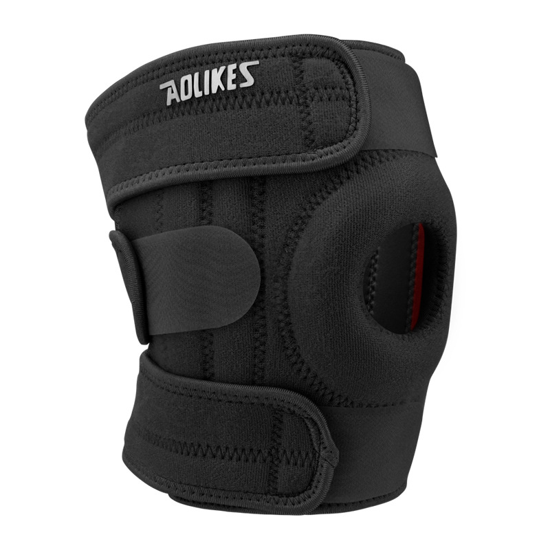 戸外騎行登山膝保護運動通気滑り止め四バネ耐摩耗運動膝保護具直販メーカー