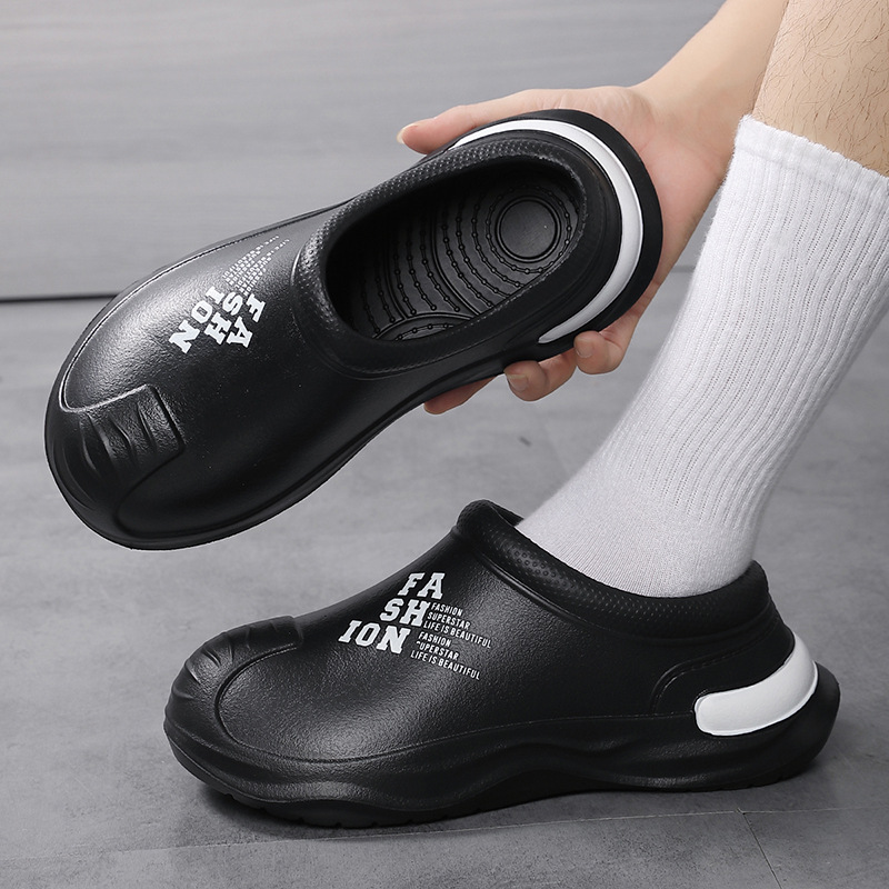 [Especial para hotel] Zapatos de chef Material EVA antideslizante, impermeable y a prueba de aceite, zapatos de seguro de logística del hotel