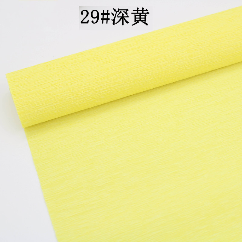 工厂直销跨境彩色皱纹纸褶皱卷边纸25cm*2.5m手工diy花艺制作材料|undefined