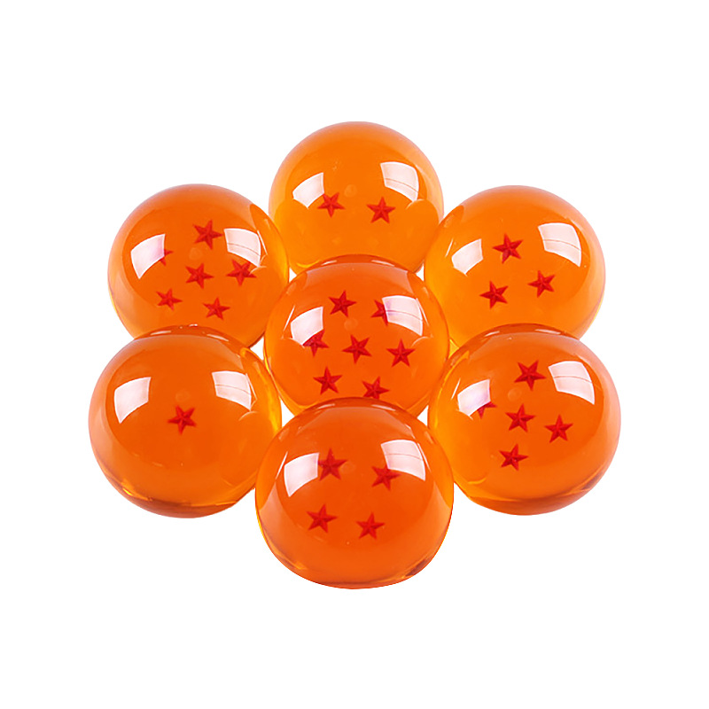 Suministro disponible de figuras de resina de Dragon Ball, adornos de bolas de resina, figuras de juguete de Dragon Ball de siete estrellas, regalos creativos.