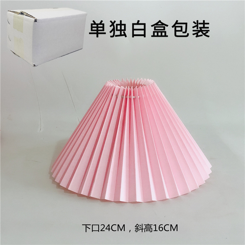 Fábrica directa tela plisada pantalla Shell boca inferior 24 Hotel dormitorio comedor lámpara de pared Accesorios