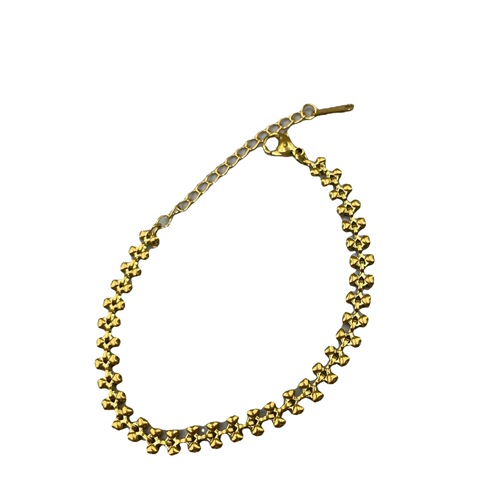  New Women's Chinese Style Geometric Diverse Stitching Titanium Steel Bracelet Basic Simple Fashionable Hand Accessories