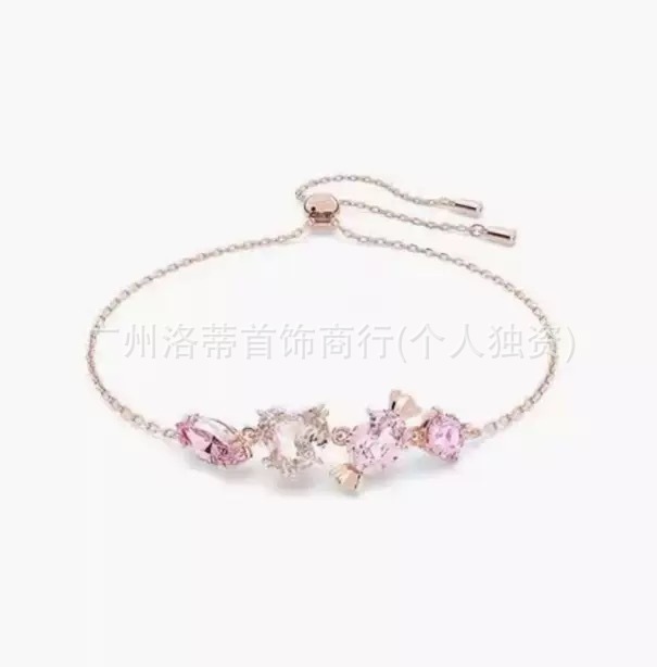 施家高版本恶魔之眼手镯采用施华洛元素世奇灵动方糖天鹅手链女环|undefined