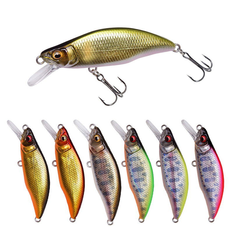 Small Mino Luya Bait 51mm/4.2g Freshwater Hard Bait False Bait Fishing for Bass 9015