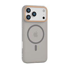适用iPhone17Air手机壳磁吸撞色肤感超薄磨砂苹果16promax保护套