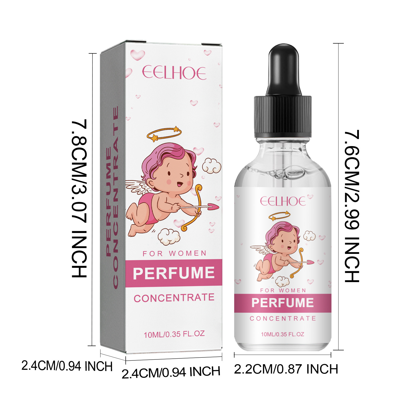 EELHOE Cupido Perfume Portátil Natural Fresco Fragrância de Longa Duração Casal Namoro Perfume_voghion.com