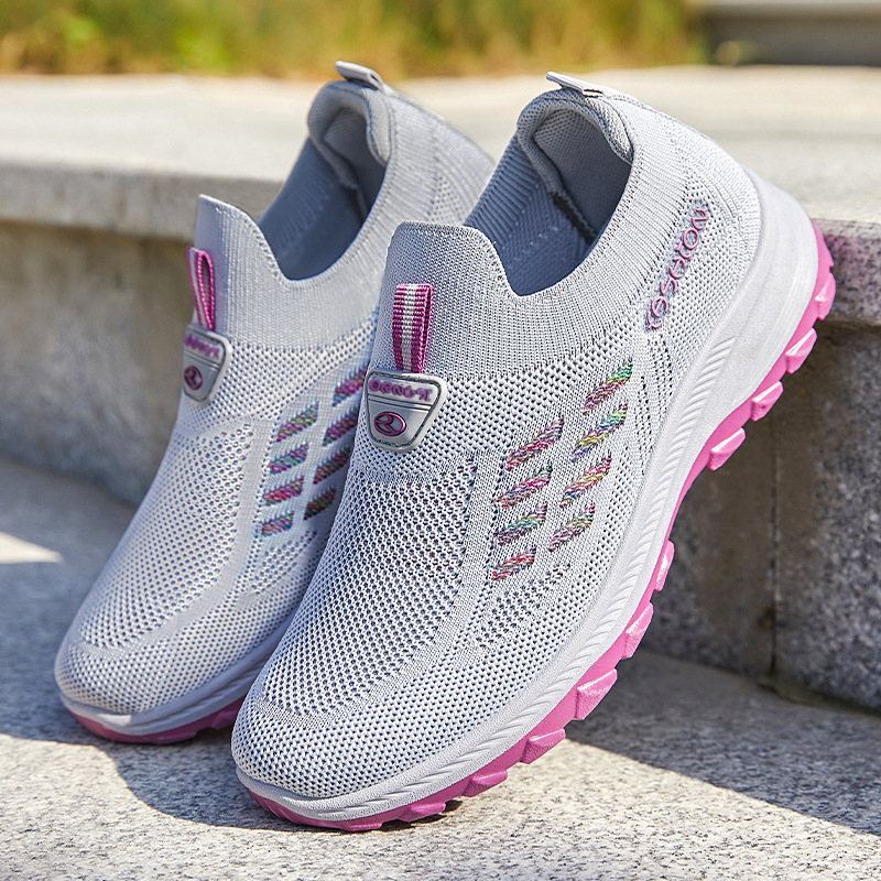 Procesamiento de zapatos personalizados 2023 nuevos zapatos de mujer de comercio exterior al por mayor transpirables con un pedazo de zapatos de madre suaves