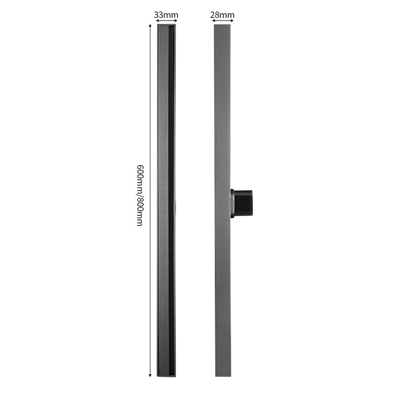 Индивидуальный очень узкий линейный длинный слив пола душевая перегородка водяной бар 304 нержавеющая сталь дезодорант слив пола