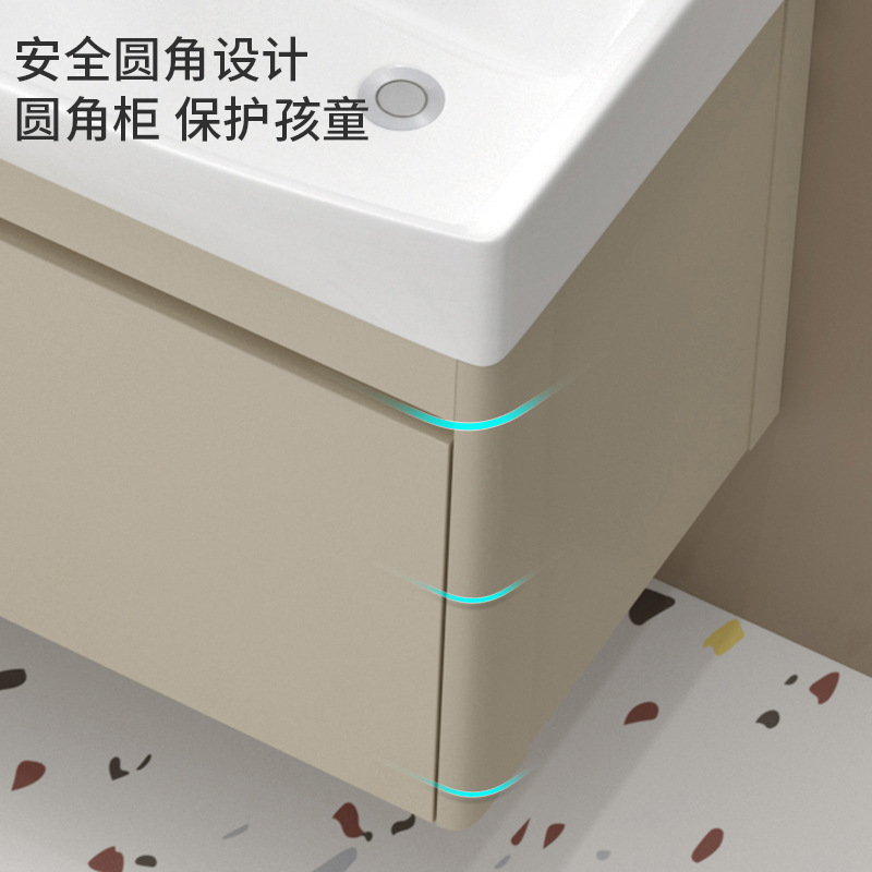 铝蜂窝浴室柜陶瓷一体洗手盆卫生间智能镜柜组合厕所洗手洗脸盆柜|undefined
