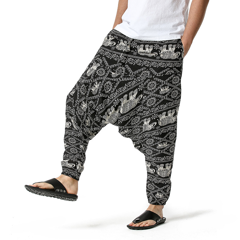 men's and women's foreign trade Harun yoga pants loose bohemian pants hanging pants moth pants 72